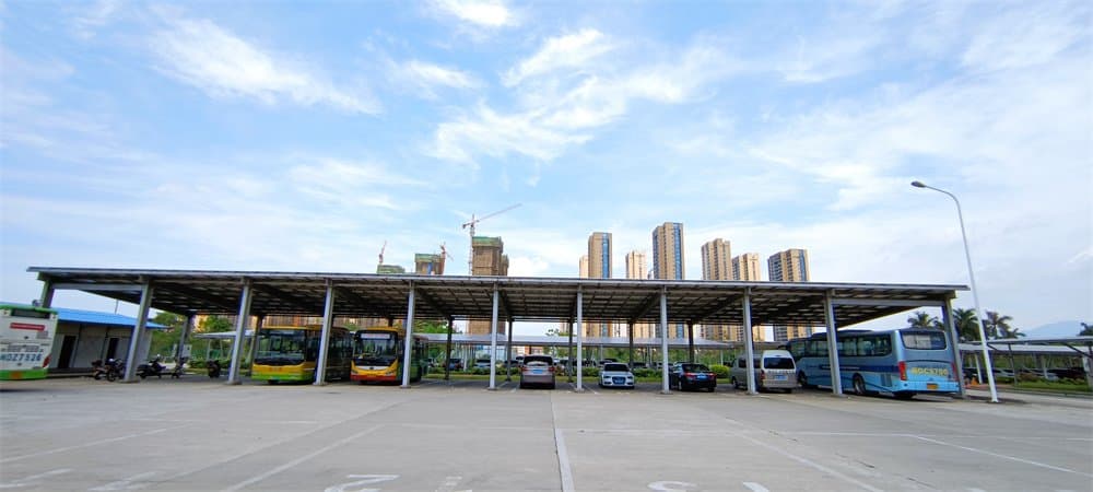 버스 주차 장착 시스템