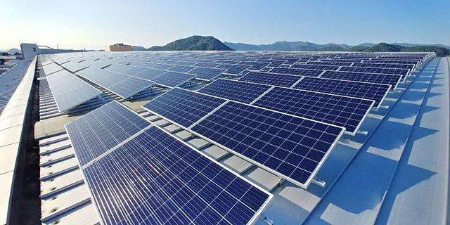 평평한 지붕 삼각형 브래킷 태양광 장착